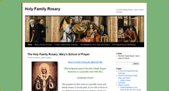 Desktop Screenshot of holyfamilyrosary.com