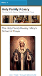 Mobile Screenshot of holyfamilyrosary.com