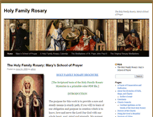 Tablet Screenshot of holyfamilyrosary.com